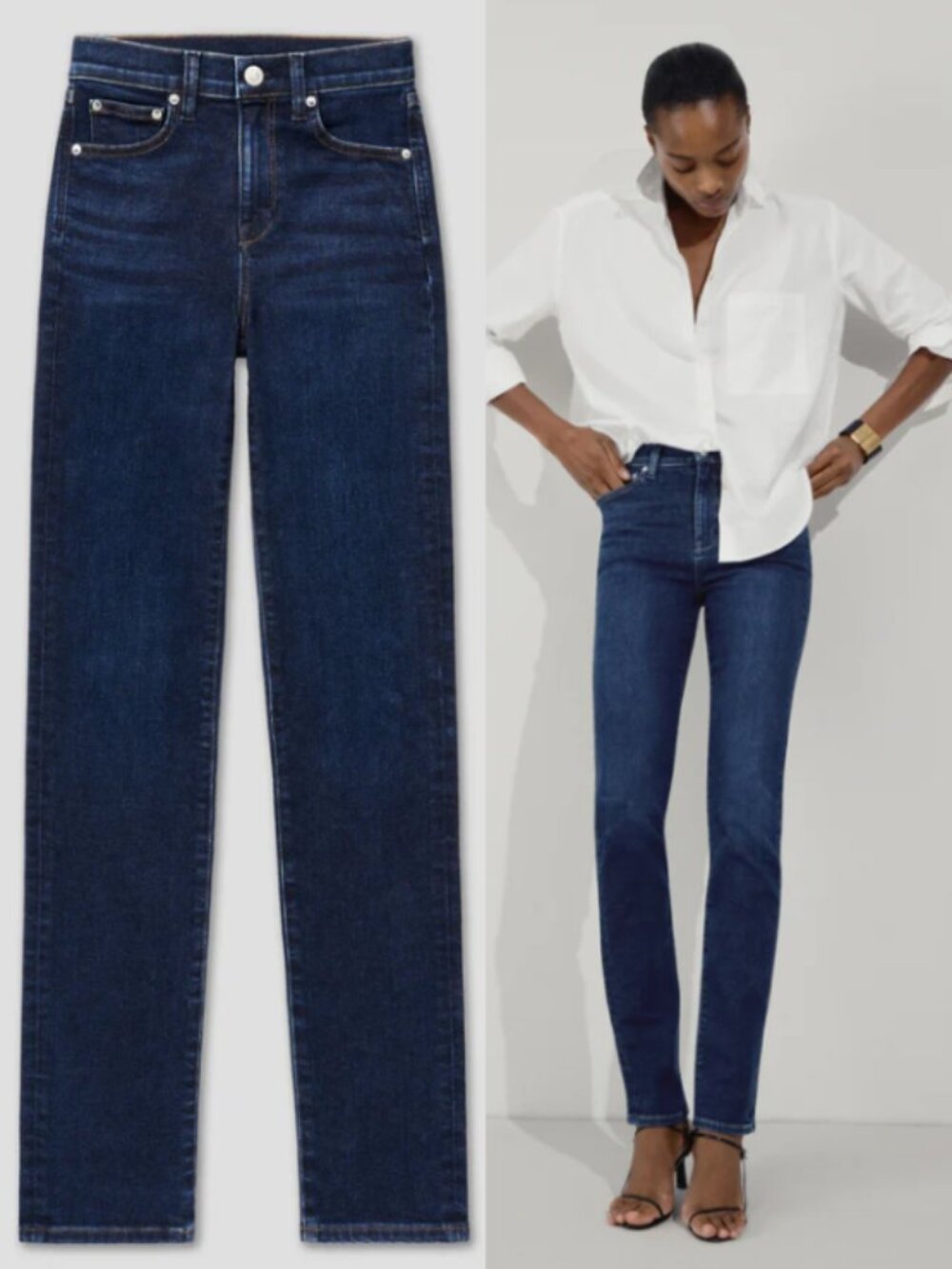 AYR The Swizzle Slim Leg High Rise Jeans in Lost Canyon Dark Wash size 30